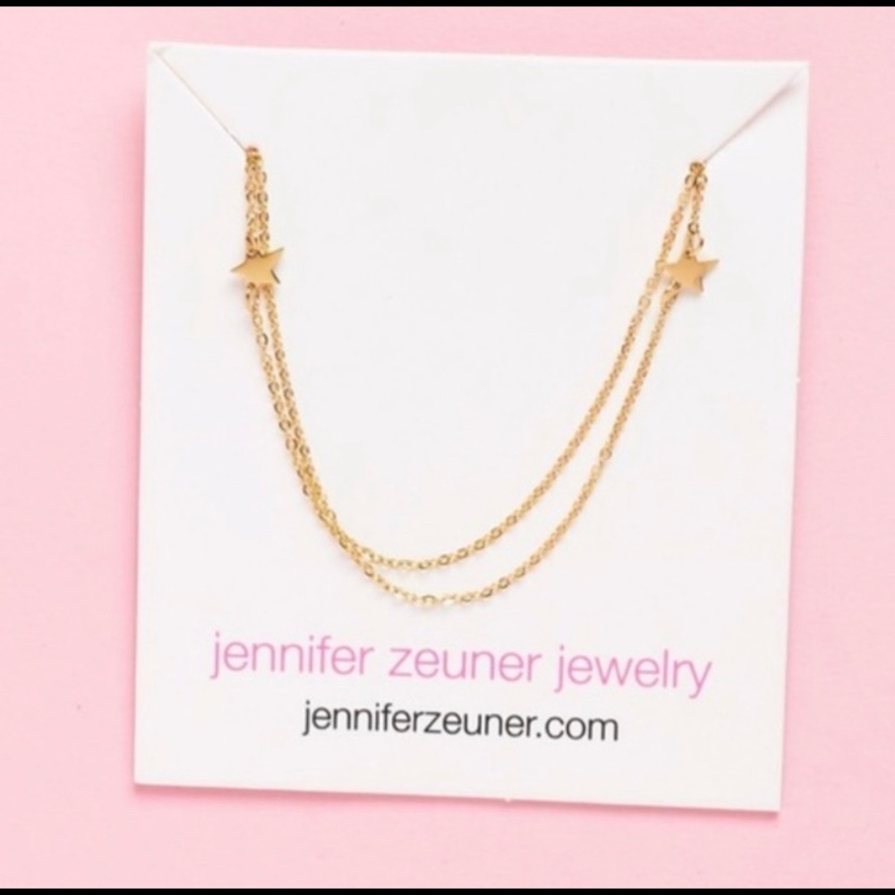 NEW!! Jennifer Zeuner Star Double Necklace